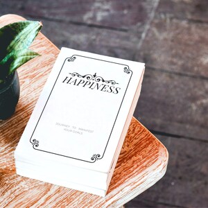 Happiness journal//bullet journal/manifestation journal/inspirational journal/grateful journal/mindful journal/self care