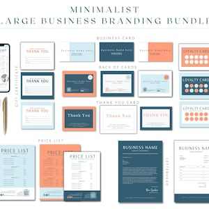 Custom Branding Kit,Branding Package,Large Business Kit,Logo, Cards, Social Media,Business Card Design,Small Business Branding,Templates,DIY