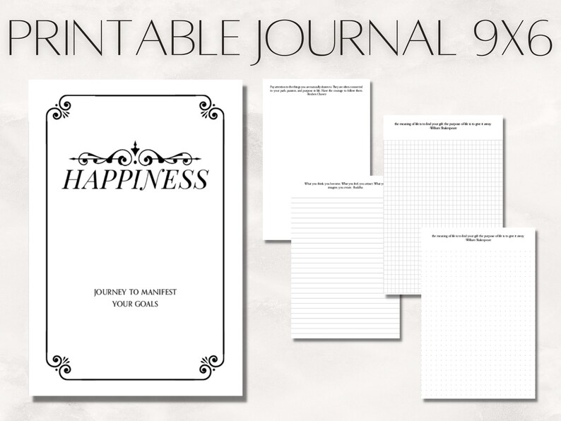 Dot Grid, Lined Paper, Graph Pages, Blank Pages, Notebook Paper, 9x6 ...