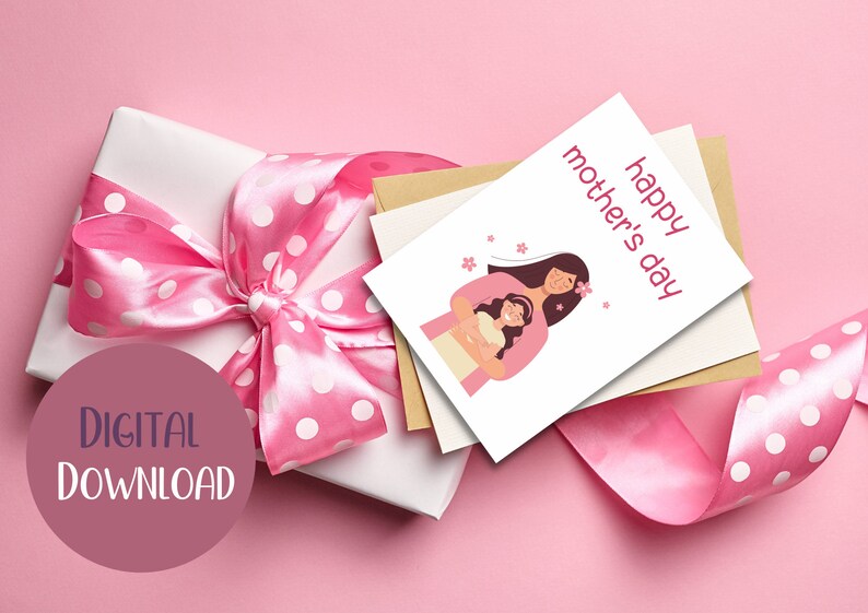 Printable Cute Mother's Day Card, Instant Download, Digital Download ...