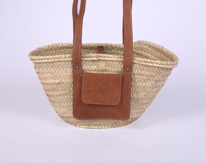 Summer Basket Purse with Pocket