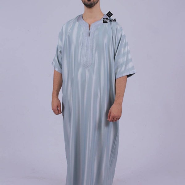 Moroccan Men's thobe, Caftan for men, Kaftan for men, Gandoura for men, Men's caftan, Thobe for men, Moroccan thobe