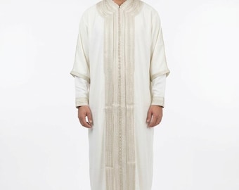 Luxury Moroccan Men’s Jabador 3 Piece Set, Wedding Groom Caftan, Traditional Thobe Outfit, Elegant Arabic Clothing