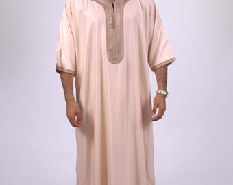 Premium Gabardine Moroccan Thobe for Men