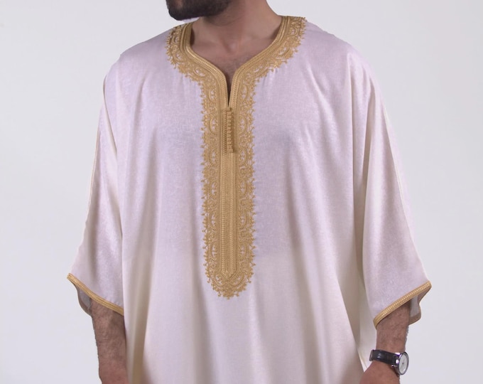 Moroccan Thobe for men Linen medina