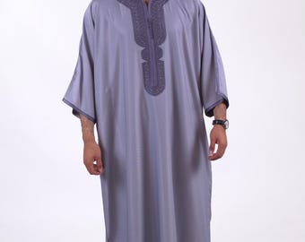 Moroccan Thobe for men Gabardine Butterfly