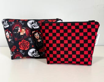 Moritcia and Gomez Zippered Pouch Set
