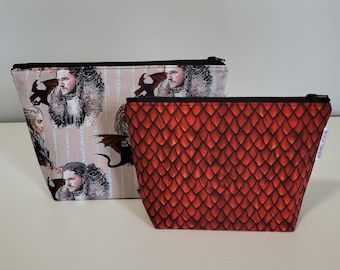 Dragon Mom Zippered Pouch Set