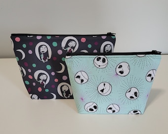 Jack and Sally Zippered Pouch Set