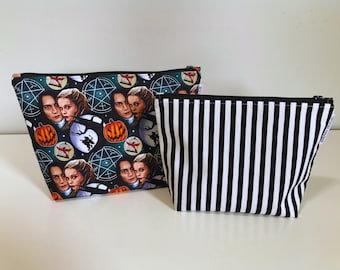 Sleepy Hollow Inspired Zippered Pouch Set