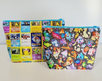 Cards and Creatures Zippered Pouch Set