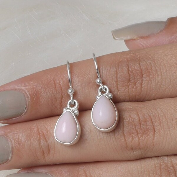 Pink Opal Earrings