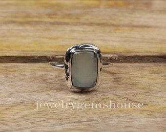 Sterling Silver Oval Birthstone Ring with Twisted Rope Band Sterling Silver Oval Birthstone Ring with Twisted Rope Band