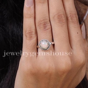 Ethiopian Opal Ring, 925 Sterling Silver Ring, Round Gemstone Ring, October Birthstone, Bohemian Ring, Handmade Ring, Natural Opal Jewellery