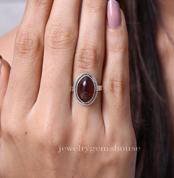 Bague en ambre naturel de la Baltique bague en argent sterling 925 bague de forme ovale bague en ambre avec pierres precieuses bijoux en argent pour femme bague boheme Etsy France