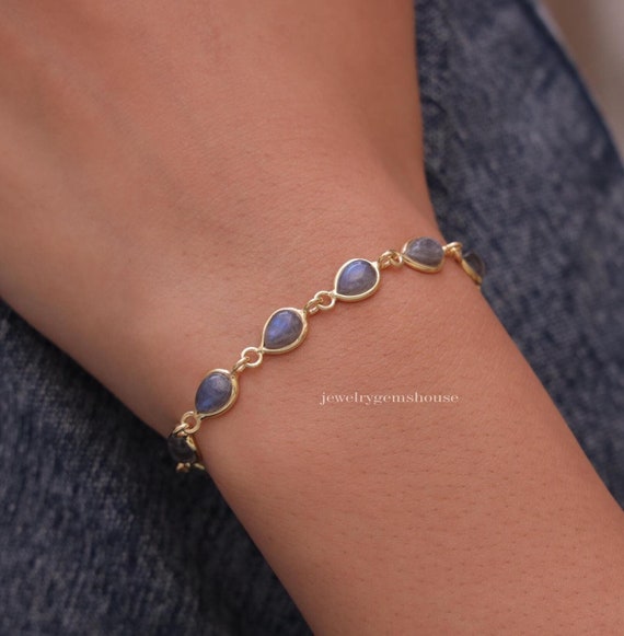 Collana con pendente in Labradorite - Collane Labradorite - Gioielli Labradorite - Labradorite