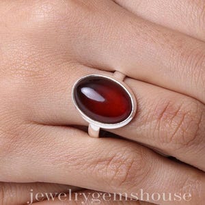Baltic Amber Ring, 925 Solid Sterling Silver Ring, November Birthstone Ring, Oval Baltic Amber Ring, Gemstone Silver Jewelry, Handmade Ring