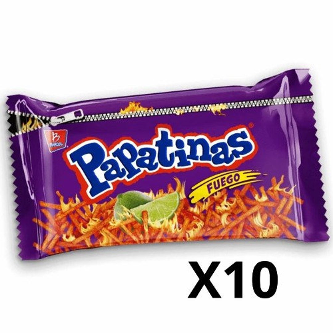 Papatinas Fuego Barcel Mexican Chips, 10 Bags 25 G Each Etsy