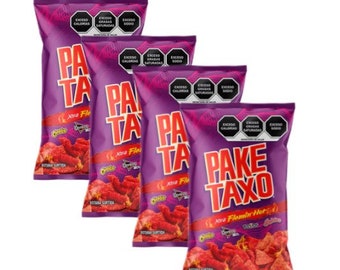 Paketaxo Flamin Hot Assorted Mex Chips 4 Bags (70 G)