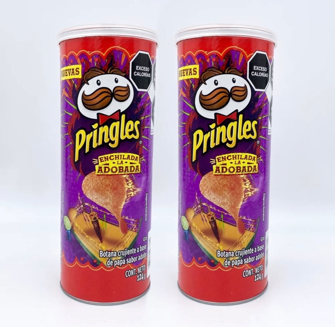 Pringles Enchilada La Adobada Mexican Chips X2 124g Etsy