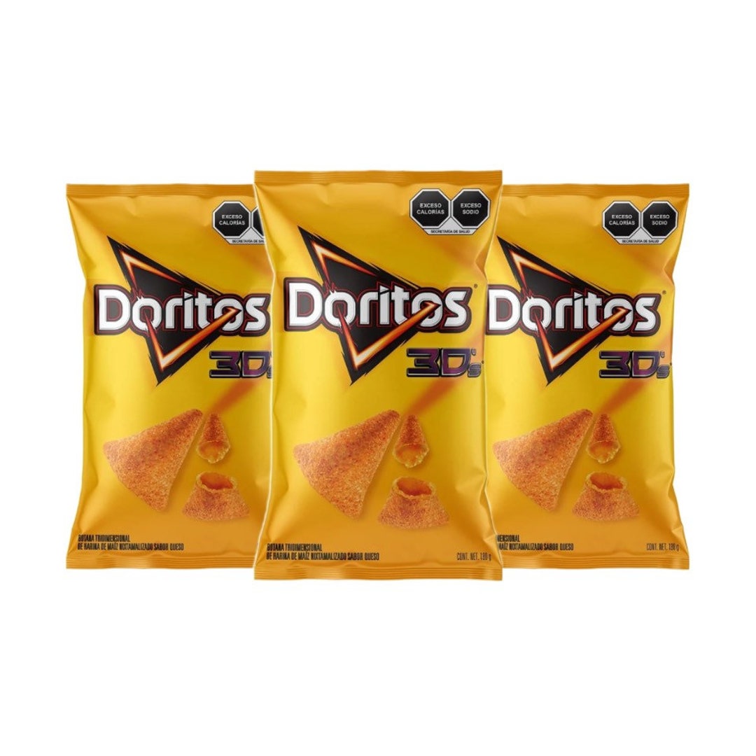 Doritos 3D Mexican Chips Sabritas 3 Bags 50g Etsy UK