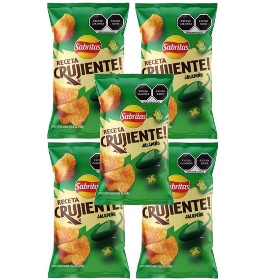 Receta Crujiente Jalape o Sabritas Mexican Chips 5 Bags 49g Etsy