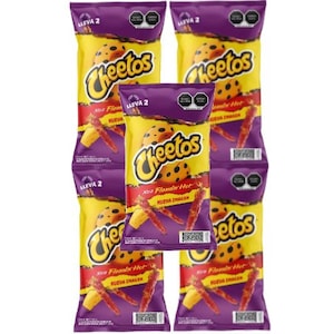 Doritos Flamin' Hot Flavor Tortilla Chips Purple Bag SABRITAS Mexico 58 G  for sale online