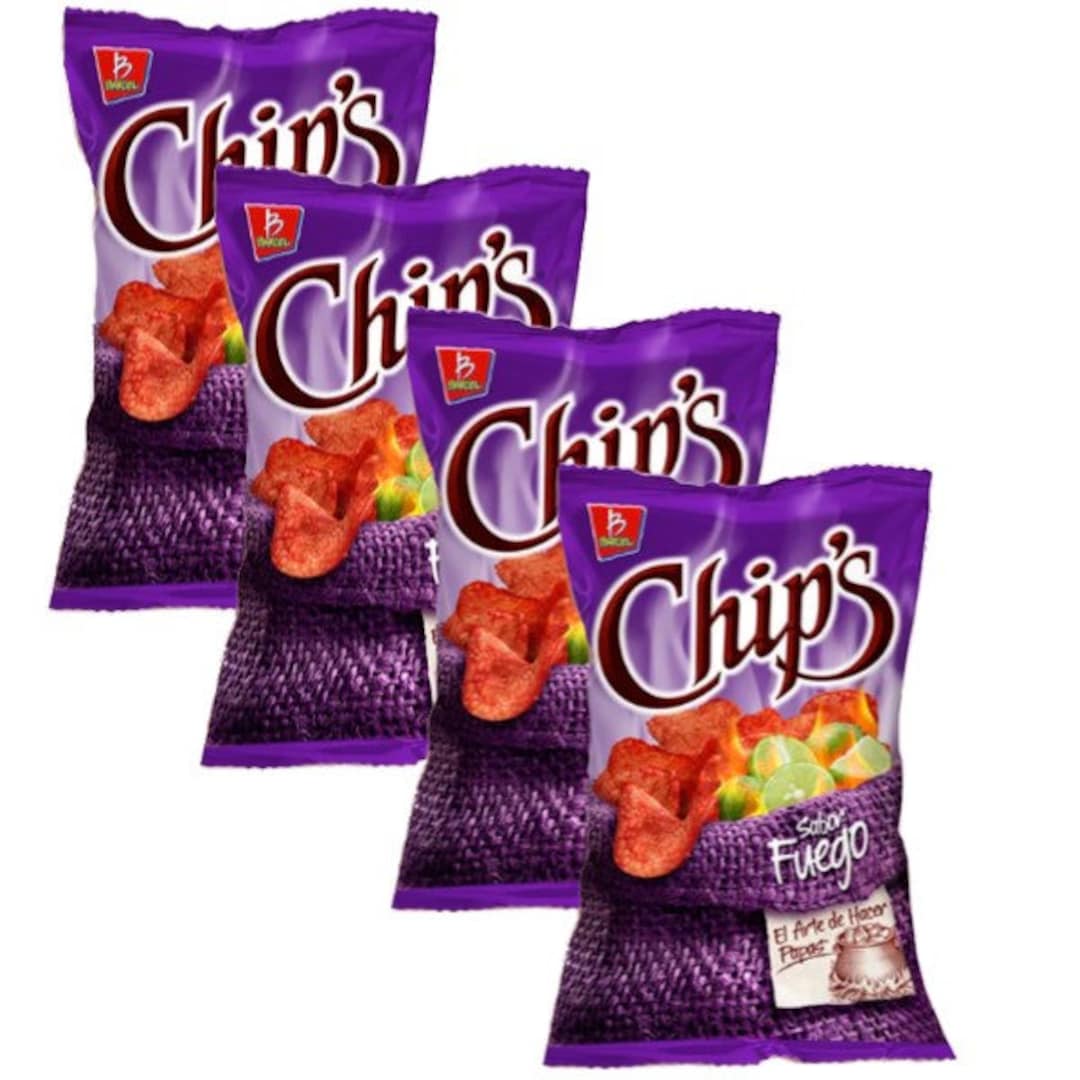 Chips Fuego Barcel Mexican chips 4 BOLSAS 54 G Etsy México