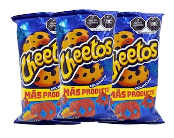 Chetos Colmillos Sabritas Mexican Chips, 3 BAGS, (28g EACH)