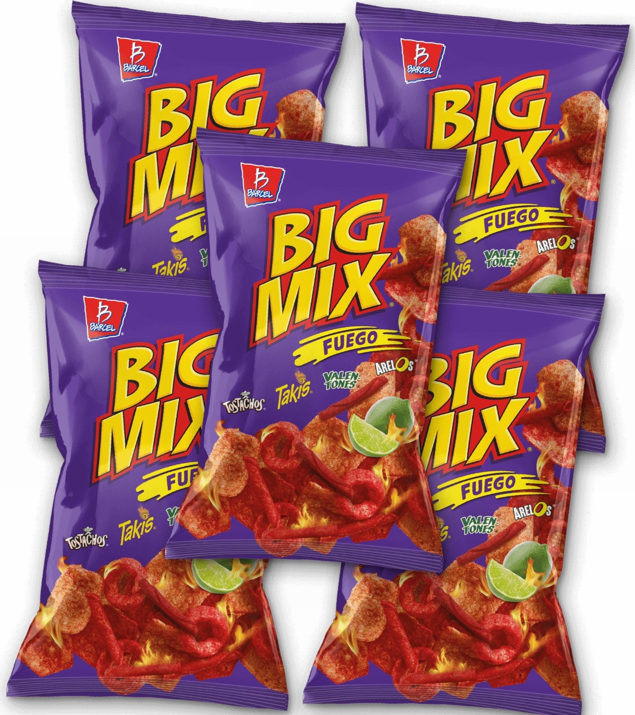 Big Mix Fuego BARCEL Mexican Chips 5 BAGS 65 G Etsy Canada