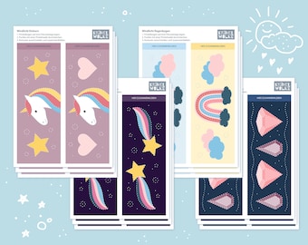 12 Prickelbilder Dinosaurier, Prickel Vorlagen Set für Kinder ab 5