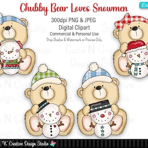 Chubby Bear Get Well Soon EXCLUSIVE Digital Clip Art Set ~ Graphics  Whimsical Inklings Personal Commercial Use Scrapbooking Sublimation