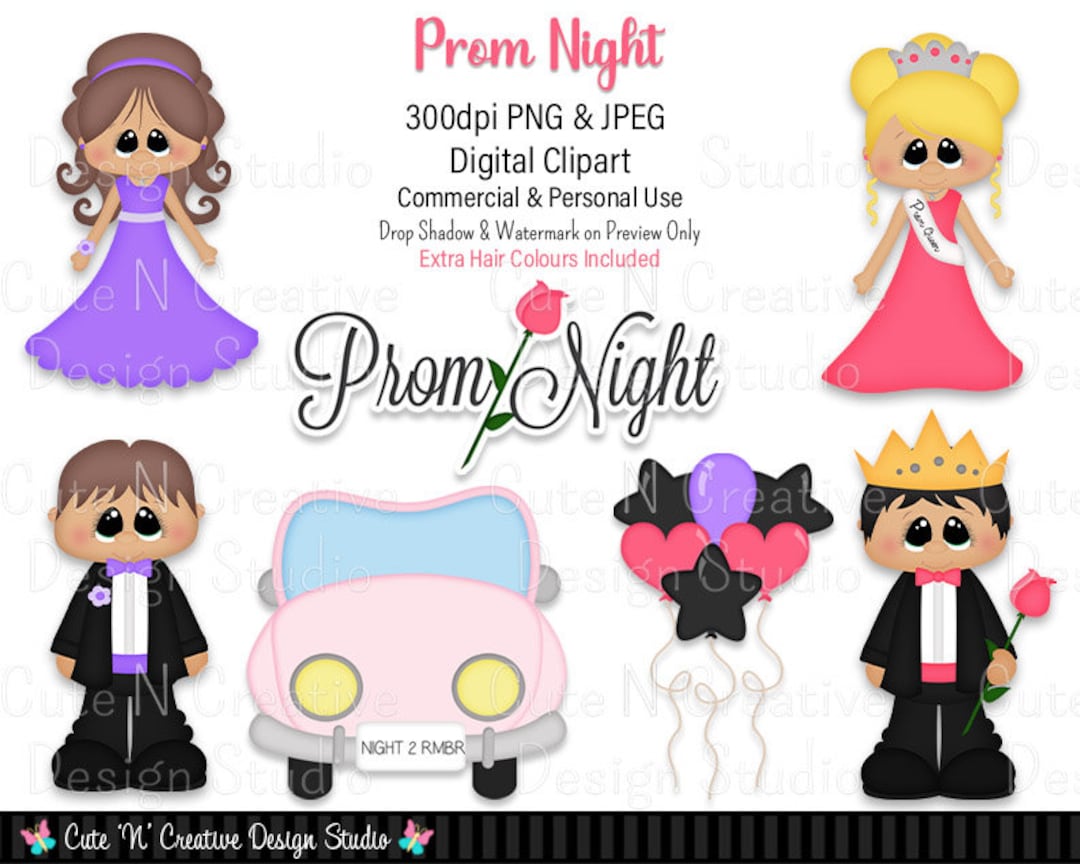 Prom Night Digital Clip Art Set Graphics Kristi W Designs Personal