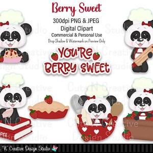 Berry Sweet Digital Clip Art Set ~ Gráficos Kristi W Designs Uso Comercial Pessoal Scrapbooking Clipart Sublimação