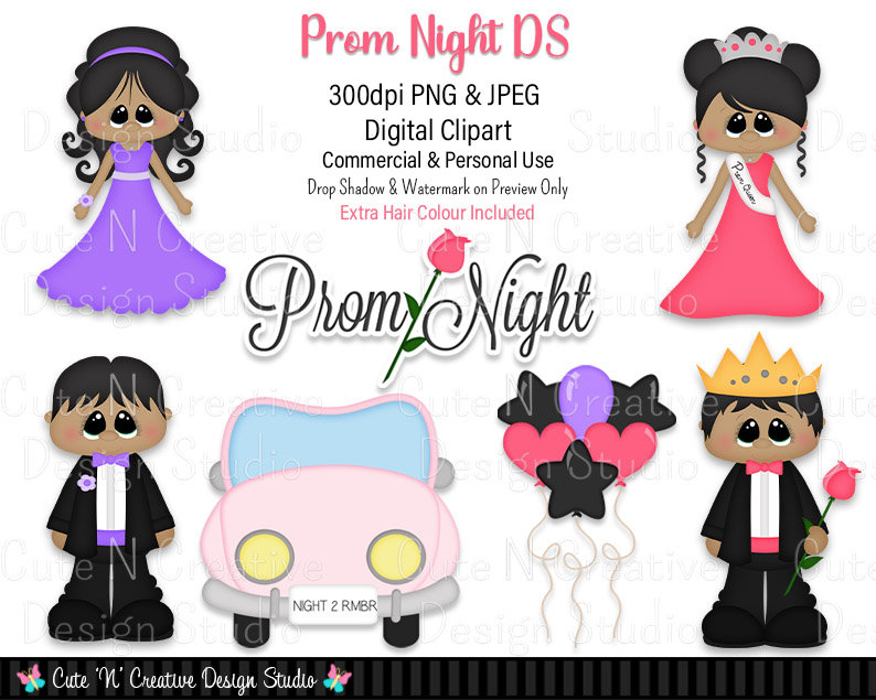 Prom Night DS Digital Clip Art Set Graphics Kristi W Designs Personal