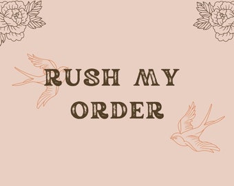 Rush Order/Express Shipping