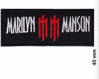 MARILYN MANSON FREE SHIPPING !! MM patch MARILYN MANSON FREE SHIPPING !! MM patch