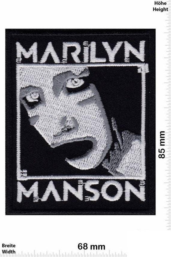 MARILYN MANSON FREE SHIPPING !! MM patch MARILYN MANSON FREE SHIPPING !! MM patch