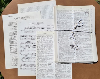 Ephemera pack 57 sheets of vintage paper | Junk journaling, scrapbooking