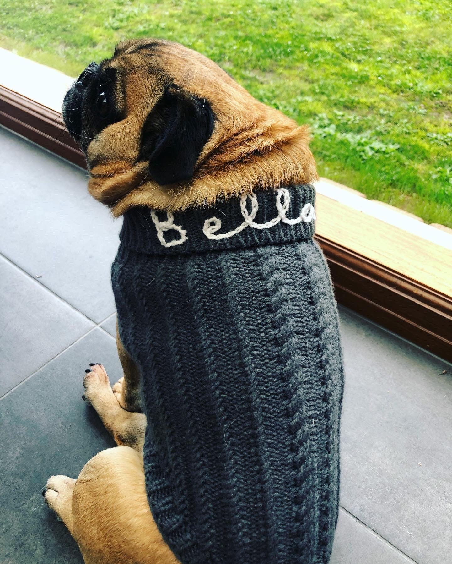 Knitted Dog Sweater - Etsy Australia