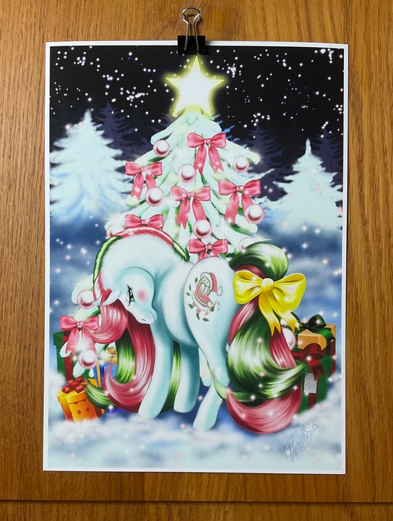 Merry Treat Christmas pony art print My little pony, mlp