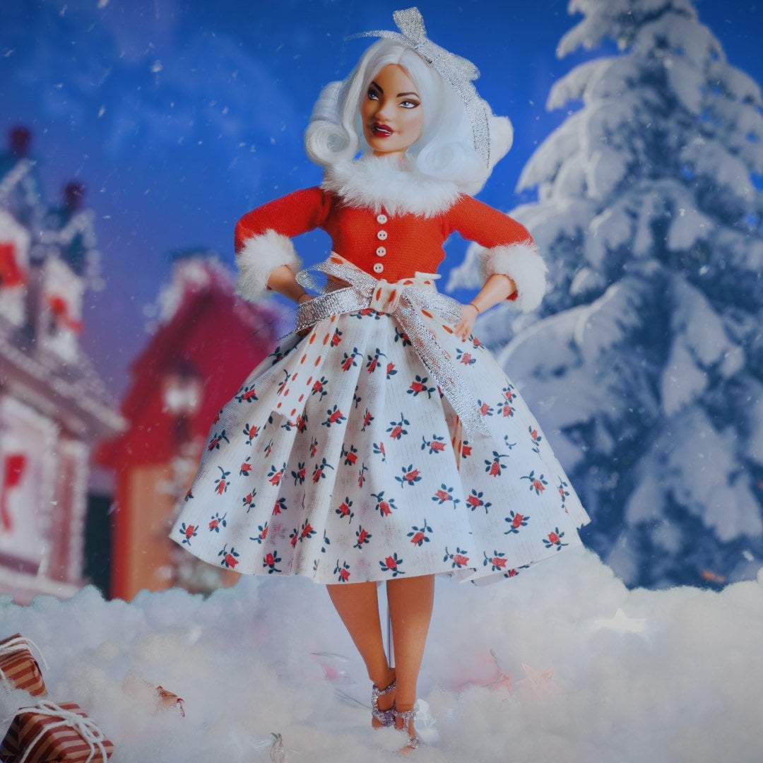 White christmas outlet barbie
