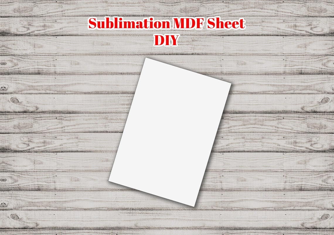 Double Sided Sublimation Blank MDF Sheet. Both Sides Printable DIY, Glowforge , Laser Cutter ...