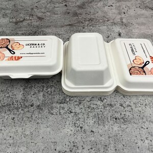 Custom Printed Food Container Boxes - Biodegradable Bagasse ...