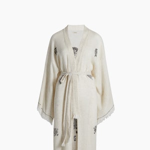 Hemp Kimono | Hemp Kimono Dress | Hemp Maxi Kimono| Boho Hemp Kimono
