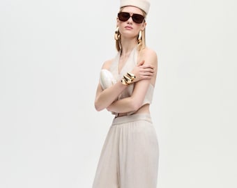 Linen Natural Pants | Tencel-Linen Pants