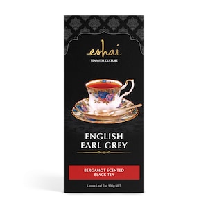 Eshai English Earl Grey Tea - Bergamot Scented Black Tea - Loose Leaf Tea