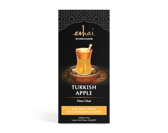 Eshai Turkish Apple Tea (Elma Chai) - Pure Dried Apples with Cinnamon and Cloves - Loose Leaf