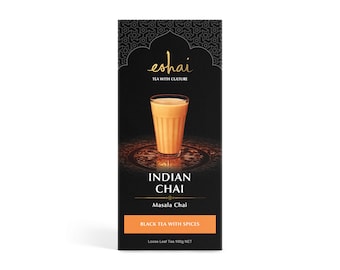 Eshai Indian Spiced Tea (Masala Chai) - Black tea with Spices - Loose Leaf