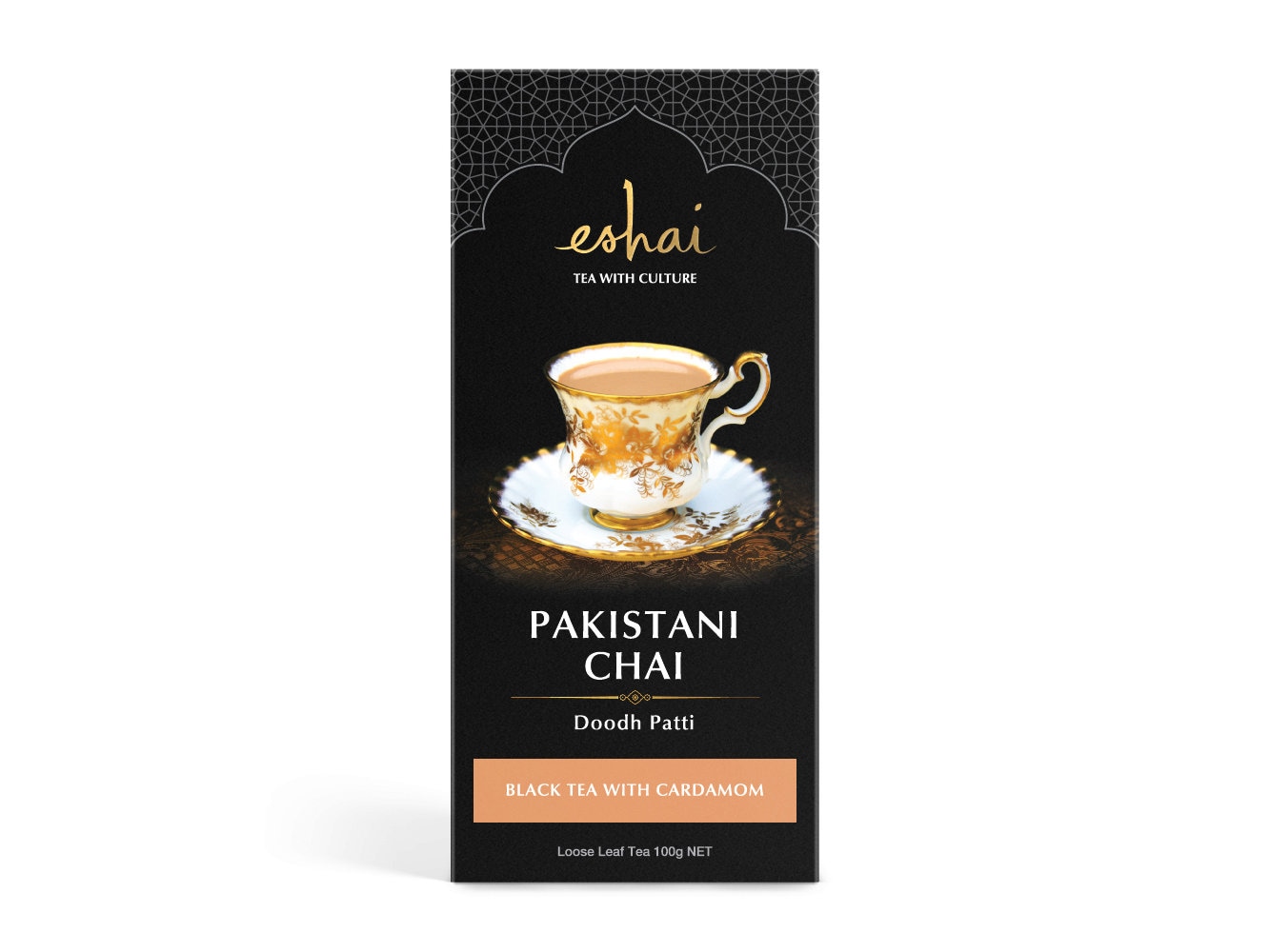 Eshai Pakistani Chai (Doodth Patti) - Black Tea with Cardamom - Loose Leaf